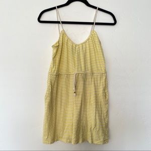 H&M Yellow Striped Cotton Dress